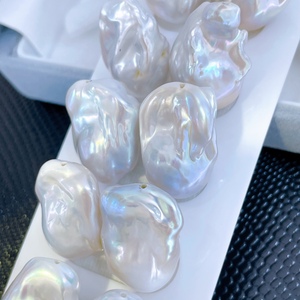 Perles d'eau douce naturelles Edison baroques de grande taille 5A, paires de perles lâches, idéales pour la fabrication de boucles d'oreilles DIY et la production de bijoux en gros - Product Image 3