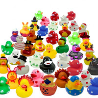 Cadeau promotionnel personnalisé en forme de mini canard, jouet de bain flottant en caoutchouc silicone avec son, vente en gros, logo personnalisé