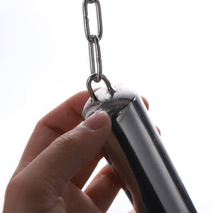 Usine CNC Usinage Fraisage En Acier Inoxydable Euphonieux Cloche Pet Jouet À La Mode Cage Oiseau Jouets Perroquets Chaîne - Product Image 4