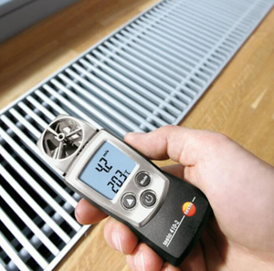 เครื่องวัดความเร็วลม testo 410-2แบบมือถือดั้งเดิมพร้อมเครื่องวัดความชื้นเครื่องวัดความเร็วลมสำหรับเครื่องมือทดสอบ - Product Image 2