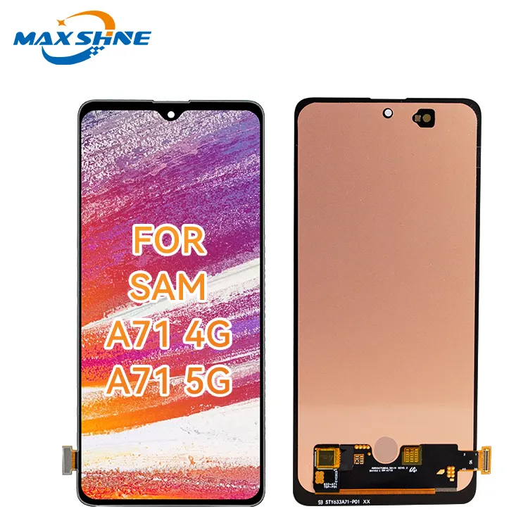 Telefono cellulare Full originale LCD Touch Screen Display LCD digitalizzatore per Samsung Galaxy A71 4G A71 5G LCD con sostituzione della cornice