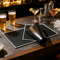 Tapis de bar en PVC écologique, antidérapant, avec drainage, pour comptoir de bar, pub, café, logo personnalisé disponible
