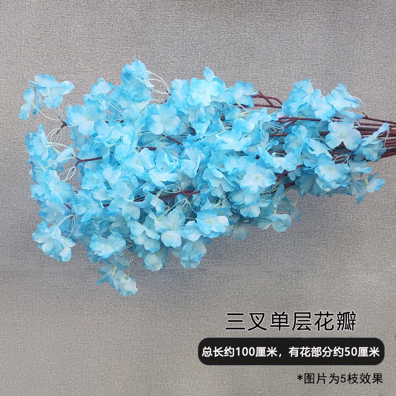 3 fourchettes monocouche bleu (1 branche)