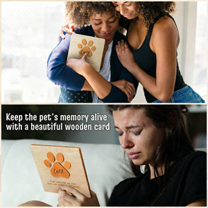 Carte <span class=keywords><strong>de</strong></span> <span class=keywords><strong>condoléances</strong></span> en bois pour animaux <span class=keywords><strong>de</strong></span> compagnie, cadeau commémoratif pour la perte d'un chien ou d'un chat, <span class=keywords><strong>plaque</strong></span> <span class=keywords><strong>de</strong></span> <span class=keywords><strong>condoléances</strong></span> avec motif <span class=keywords><strong>de</strong></span> patte pour décoration <span class=keywords><strong>de</strong></span> table ou <span class=keywords><strong>de</strong></span> bureau, vente en gros - Product Image 2