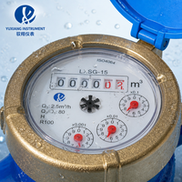 Dry Type DN15 10 Inch 12Inch 1/2 Analog Domestic Hot Cold Chilled Water Stainless Steel Cast Itron Brass Mechanical Water Meter