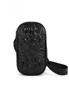 Sac de Poitrine Homme en Cuir Véritable Style Décontracté – Best-seller – Sac à Bandoulière Quotidien en Cuir d'<span class=keywords><strong>Os</strong></span> de Crocodile Siamais - Product Image 2