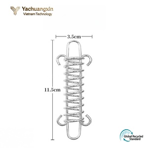 Metal Spring Carabiner <b>Hook</b> 9.5cm Length for Camping Outdoor Use 1PC Stainless Steel Rope Buckle Fixing <b>Clip</b> - Product Image 6
