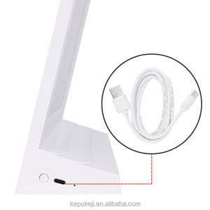 حامل عرض <span class=keywords><strong>LED</strong></span> مزدوج الوجهين لسطح المكتب A4 قابل لإعادة الشحن حامل علامة حامل إعلانات - Product Image 5