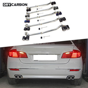 Punta de escape de acero inoxidable para coche, tubo de fibra de carbono apto para <span class=keywords><strong>BMW</strong></span> serie 5 f10 f18 <span class=keywords><strong>520</strong></span> 523 528 530 <span class=keywords><strong>M</strong></span> <span class=keywords><strong>Sport</strong></span> <span class=keywords><strong>M</strong></span> tech - Product Image 1