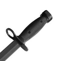 Base hors du vrai couteau modèle M7 baïonnette PP plastique Arts martiaux entraînement d'autodéfense couteau à lame fixe P402PP