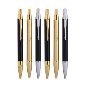 Stylo à bille en métal de luxe OEM avec logo laser personnalisé, stylo de haute qualité pour hôtel avec largeur d'écriture de 1,0 mm, impression personnalisée - Product Image 3