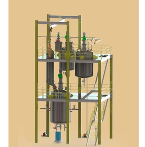 Planta de Fabricación de Emulsiones a Base de Agua Automática, Equipo de Mezcla Industrial con Reactor Homogeneizador de Acero Inoxidable - Product Image 3
