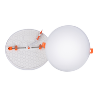 Panneau lumineux LED ultra-mince de taille de trou réglable sans cadre carré rond de haute qualité pour centre commercial