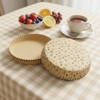 Plateau en carton kraft biodégradable, écologique, résistant à la graisse, de qualité alimentaire, jetable, 7 pouces, pour pizza, sandwich, nourriture de rue