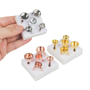 Un ensemble de 5 modèles tasses en métal Microblading anneau <span class=keywords><strong>rose</strong></span> tasse d'encre de <span class=keywords><strong>tatouage</strong></span> pour aiguille de <span class=keywords><strong>tatouage</strong></span> fournitures accessoires maquillage outils de <span class=keywords><strong>tatouage</strong></span> - Product Image 5