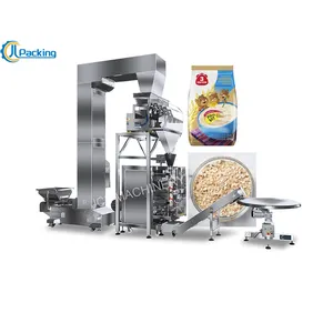 JCL Fully automatic 4 heads vertical 500g 1kg pulese packing machine linear weigher oatmeal packaging machine