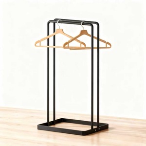 <b>Clothes</b> Hanger <b>Storage</b> Rack Rectangle Standing Type 3 Floors Detachable Hanging Organizer - Product Image 2