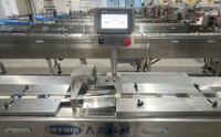 Skywin Máquina Sándwich de Galletas de Alimentación Completamente Automática, Línea de Embalaje de Flujo Tipo Almohada para Fábrica de Galletas