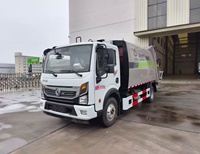 Camion à ordures Dongfeng 4X2 7,5 m³ avec compacteur, transmission manuelle, moteur diesel Euro 4 pour le transport urbain des déchets