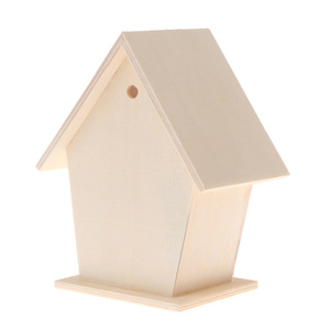 Ingrosso fatto a mano fuori dalla scatola di nidificazione degli uccelli in legno casa degli uccelli per la decorazione del giardino - Product Image 4