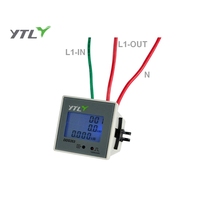 YTL Medidor de panel LCD monofásico Monitor de energía Medidor de energía estática