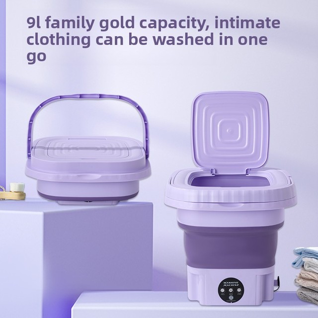 Underwear Socks Fully-automatic Electric Foldable Tub Laundry Washer Portable Mini Folding Washing Machine With Spin Dry