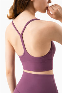 2024 vêtements <span class=keywords><strong>de</strong></span> <span class=keywords><strong>sport</strong></span> dames Y dos Push up soutien-gorge <span class=keywords><strong>de</strong></span> <span class=keywords><strong>sport</strong></span> taille haute pas <span class=keywords><strong>de</strong></span> ligne T Leggings 2 pièces ensemble femmes Yoga ensemble - Product Image 3