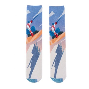 Chaussettes <span class=keywords><strong>de</strong></span> <span class=keywords><strong>ski</strong></span> en laine mérinos pour enfants, chaussettes thermiques <span class=keywords><strong>de</strong></span> patinage <span class=keywords><strong>de</strong></span> snowboard à la hauteur du genou-plusieurs modèles et couleurs pour garçons filles tout-petits - Product Image 3