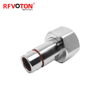 Material de latón conector rf niquelado LC macho abrazadera de enchufe para cable coaxial 1/2 Cable alimentador