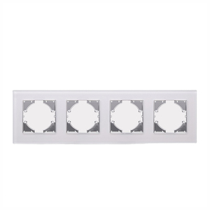 2 Gang Panel de vidrio templado blanco Interruptor de pared Panel de interruptores de alta durabilidad - Product Image 6