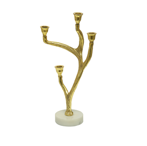 Bougeoir en métal de conception classique bougeoir fait à la main décoration de maison et d'hôtel de mariage nouveau Style américain - Product Image 1