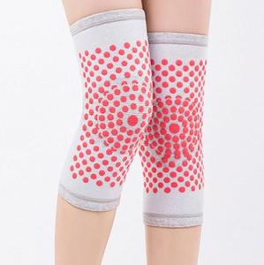 Paire de genouillères auto-chauffantes avec points de tourmaline, manchons de compression chauffants pour les genoux - Product Image 2