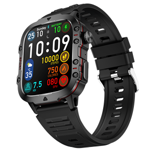 Smartwatch sportivo QX11 1.96 pollici AI assistente vocale lunga durata corpo forte custodia per il monitoraggio del sonno della pressione di ossigeno nel sangue - Product Image 1