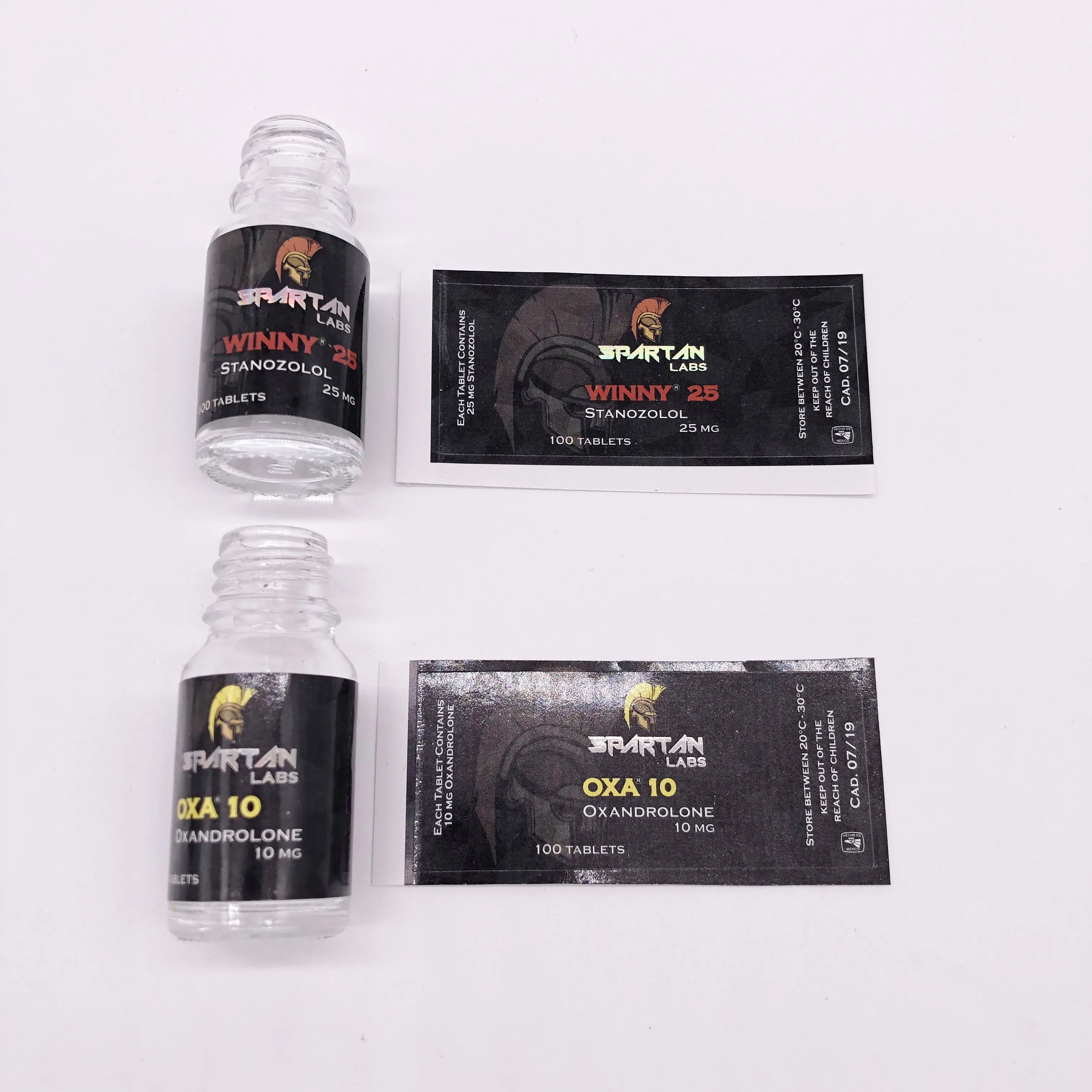 OEM 10ml flakon Steroid ambalaj etiketi, özel Logo plastik şişe etiketi