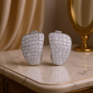 White Gold Diamond <b>Earrings</b> For Women Luxury Everyday Wear G Color Natural Diamonds <b>Stud</b> <b>Earrings</b> <b>Fine</b> Jewelry - Product Image 2