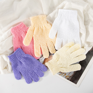 1 Paire de <span class=keywords><strong>Gants</strong></span> de Douche Exfoliants Corporels en Nylon Réutilisables pour Hommes et Femmes, Nettoyage Profond Doux pour la Peau - Product Image 4