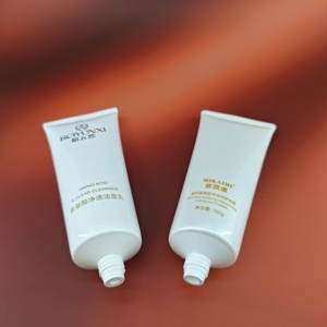 Vente chaude usine : Tube souple vide en PP de 100 ml pour nettoyant acide, avec capuchon à vis en acrylique, emballage cosmétique avec estampage doré de 100 g - Product Image 2