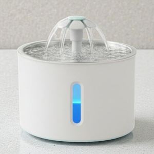 Bebedero Automático para Gatos de Acero Inoxidable Moderno y Ecológico de 2.4L con Sistema de Triple Filtración para Gatos de Todas las Edades - Product Image 1