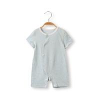 Overrun macacão de bebê feliz macio, roupas de bebê em massa, macacão de 0-3 meses, produto de verão