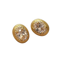Boucles d'oreilles ovales en argent 925, style vintage, motif œuf de pigeon, zircon étincelant, rétro-élégantes, haut de gamme, accessoires d'oreille pour femme