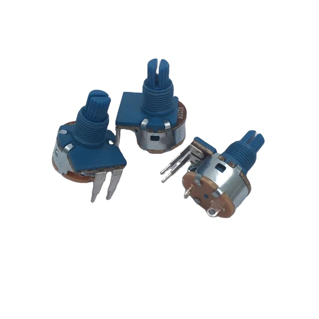 Factory Customized Potentiometer Rotatory Return Spring 16mm B250K B3K B5K B10K B100K Low Profile Potentiometer for Audio Mixer