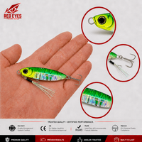 Red Eyes Échantillon Gratuit Leurre Flash Metal Jig Ultra Long Cast Flutter Fall Lure Vente en Gros pour Topmouth Culter Yellowcheek Carp Sea Bass