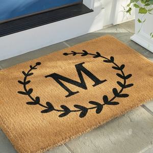 Custom Personalized DIY Family Surname Name Initial Letter Monogram Outdoor Door Rugs - Product Image 2