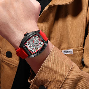 Megir 8601 Luxury Brand Mechanical Wrist <b>Watches</b> for Men Original Waterproof Skeleton Automatic <b>Watch</b> Tonneau <b>Case</b> Shape Hollow - Product Image 6