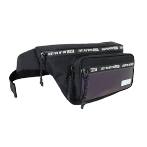 Vietnam Factory Fanny Pack for Men Women Waist Bag with Headphone Jack and 3-Zipper Pockets <b>Adjustable</b> <b>Straps</b> - Product Image 1