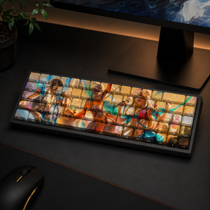 Teclas PBT con Impresión Lateral <span class=keywords><strong>LOL</strong></span> Ocean Song Seraphine, 68 Teclas, Sublimación de Tinta, para Teclado Mecánico 60%, Compatible con Interruptores Cherry MX - Product Image 4