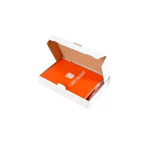 folding lid box 240x160x45mm  postal mailing format maxi  color white  recyclable  product customization