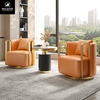 Canapé individuel de designer italien, style minimaliste moderne, fauteuil pivotant pour balcon, salon, maison, fauteuil pouf