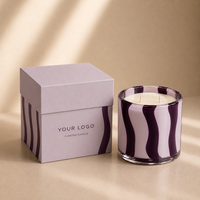 Ensemble de bougies parfumées de luxe pour la maison, avec logo personnalisé, OEM, marque privée, coffret cadeau, vente en gros