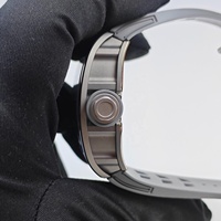 Montre en céramique de qualité supérieure, série 055, avec cadran à miroir saphir, mouvement à remontage manuel, montre de bureau pour homme